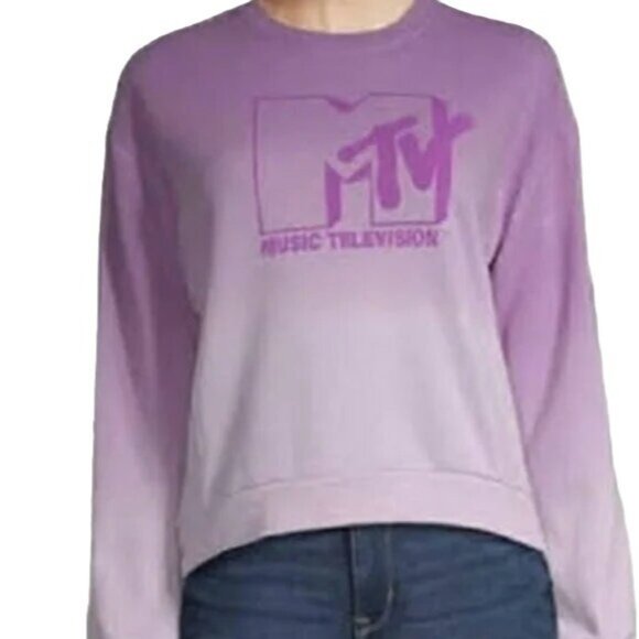 MTV Tops - MTV Ombre Purple Crewneck Sweatshirt